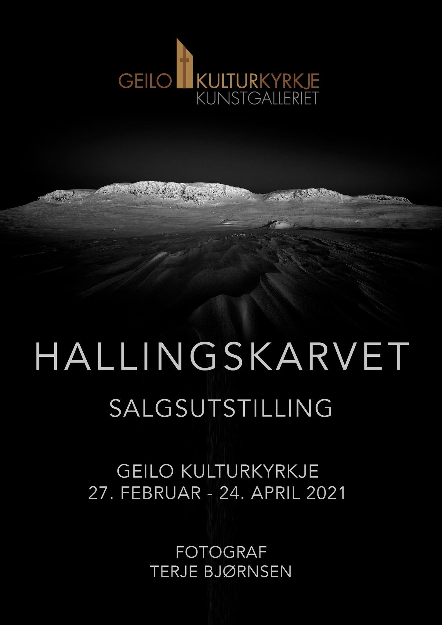 Plakat utstilling Hallingskarvet Plakat utstilling Hallingskarvet