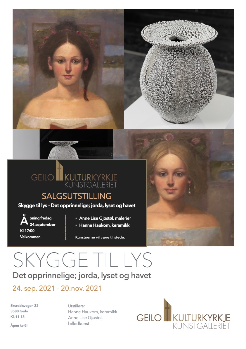 Plakat salgsutstilling høst 2021